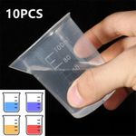 2/6/10Pack 100ml Non-Stick Measuring Cup Plastic Jug Beaker Kitchen/Lab Tool