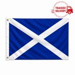 Scotland flag 5x3FT Double Sided Polyester for Garden Pub Football Fans
