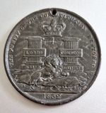 Rare Antique Georgian  ‘The Great Reform Act of 1832’ Political Pewter Medal.