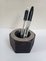 Large Nut from Wylfa nuclear power station Vintage Industrial Man Cave Pen Pot