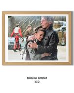 Carrie Fisher & Harrison Ford Hand Signed Star Wars Photo 16x12 + COA & PSA Card
