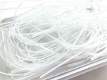 50g White vitrigraph stringers, Bullseye Glass 90coe, for glass fusing