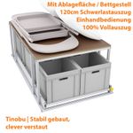 Rear Pull Out Van | Heavy Duty Pull Out 120cm with Storage | Camper Rear Garage