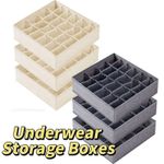 Foldable Underwear Organizer Storage Box for Socks Bras Pants Drawer Wardrobe