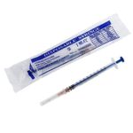 10-50pcsFor With cap Needle 1ml Syringe FtQ Tip Needle Syringes Protective Blunt