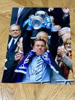 Harry Redknapp Signed 16 x 12 2008 FA Cup Winners Portsmouth Photo - with COA