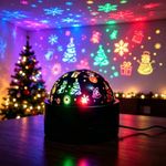 Festive Projector Light, Halloween LED Night Light USB Christmas Mood Light