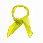 Nicki Scarf Silk Scarf Green Lime Twill Silk 53x53cm