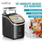 2026 Countertop Digital Display Ice Cube Maker Machine Adjustable Ice Thickness
