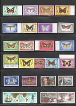 2 Pages 1960s-1980s Norfolk Island Stamps MNH Butterflies,Captain Cook, etc MNH