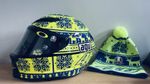 Rare Valentino Rossi AGV corsa Rossi winter test 2015 snowflake beanie ML