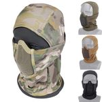 Tactical Operators Balaclava Steel Mesh Face Mask Shield Airsoft Paintballing UK