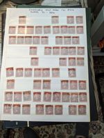 Penny red plates All EDINBURGH 131 POST MARK