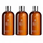 3x Molton Brown Re-Rcharge Black Pepper Bath & Shower Gel 300ml 