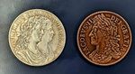  Souvenir half crown Coin set 1689  William.and Mary & James II