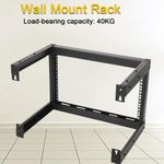 6U Server Cabinet Rack Wall Mount Open Frame Network Rack 19 Computer Server