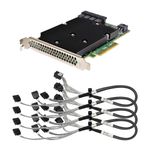 LSI 9300-16i 12G HBA PCIe 3.0 x8 HBA Controller 4xCables with Bracket SATA / SAS