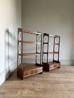 Pair of vintage wall shelves