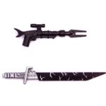Star Wars Custom Darksaber & Mandalorian Amban Sniper Rifle Minifigure Weapons