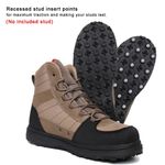 Men's Wading Boots,Fishing Shoes,Waders Boots With Rubber Sole For Fly Fishing