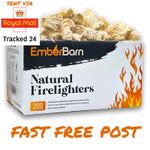 🔥 Fire Lighters for Woodburners Natural Firelighters Large Box - Pack Of 200 🔥