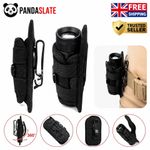 Tactical Flashlight Pouch Holster, Rotatable Holder Belt Clip Tactical Torch Car