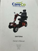 CareCo Daytona XLR Black 4-Wheel Mobility Scooter with Storage Compartment