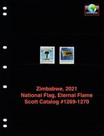 $7.00 Scott Value - 2021 ZIMBABWE Flag, National Monument scarcer CV MNH NH UMM