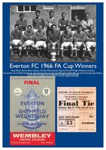 EVERTON FC 1966 FA CUP FINAL HARRY CATTERICK BRIAN LABONE EXCLUSIVE A4 PRINT