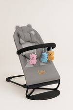 L&N baby bouncer grey colour unsex Ergonomic baby  bouncer baby gravity secure 
