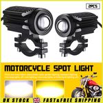 Pair 100W Motorcycle Headlight Fog Lights Led Auxiliary Driving Light Spotlight