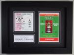 1974 FA Cup Final A4 Photo Ticket Display Football Programme Liverpool Gift