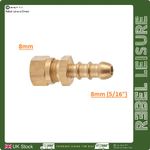 8mm Brass Compression/Fulham Nozzle Fitting Motorhome Caravan Campervan