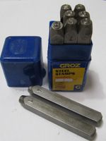 GROZ 6MM NUMBER STAMPS 6MM DIAMETER NEW SET 6MM STEEL STAMPS RDG