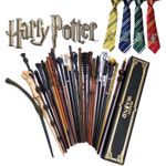 Harry Potter Metal Core Magic Wand Cosplay Hermione Granger Voldemort Gift Box