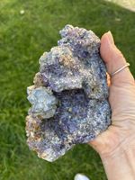 Large Fluorite & Galena Crystal Cluster on Quartz Matrix 800g Natural Mineral