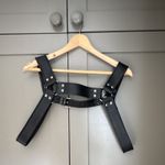 Men’s Leather Harness Gay One Size Used Black Good Condition