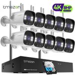 8MP 4K Wireless WiFi Security System Two-Way Audio CCTV Camera 10CH NVR 2TB HDD