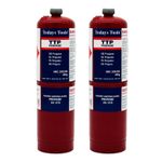 2 x  Propane Gas 400g Disposable Gas Cylinder plumbers Blow torch Jet burner