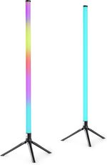 New 4x Fuzzix Starry Vertical 1m Standing LED Tube Lights with RGB Colour Mixing