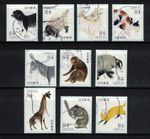 JAPAN 2024 RECORD OF NATURE SERIES NO. 4 (ANIMALS) COMP. SET 10 STAMPS FINE USED