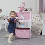 Liberty House Toys Kids Unicorn Chest of Drawers - H730 x W450 x D300mm, Pink