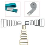 Tri Glide Buckles Strap Slider Webbing Strap Adjuster Fasteners for DIY Backpack
