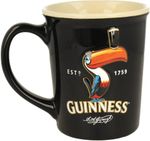 Guinness Toucan Black Embossed Ceramic Mug (500 ml)