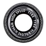 Jumbo Inflatable HIGH SPEED TYRE Black Swim Ring 90cm Sport Beach Swimming Pool