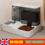 2 in 1 Pet Automatic Food and Water Dispenser Cat Dog Feeder Water Fountain Bowl