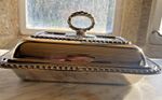 T J & N Creswick Lidded serving dish - silver plate