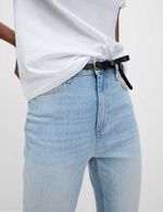 Marks & Spencer Womens Light Indigo Cotton Cropped leg Jeans - M&S