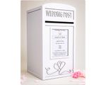 Large Lockable White Wedding Card Post Box - Wedding Card Box - Wedding Post Box