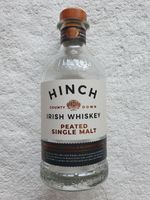 Hinch Peated Single Malt Irish Whiskey EMPTY 70cl Bottle With Wooden Stopper